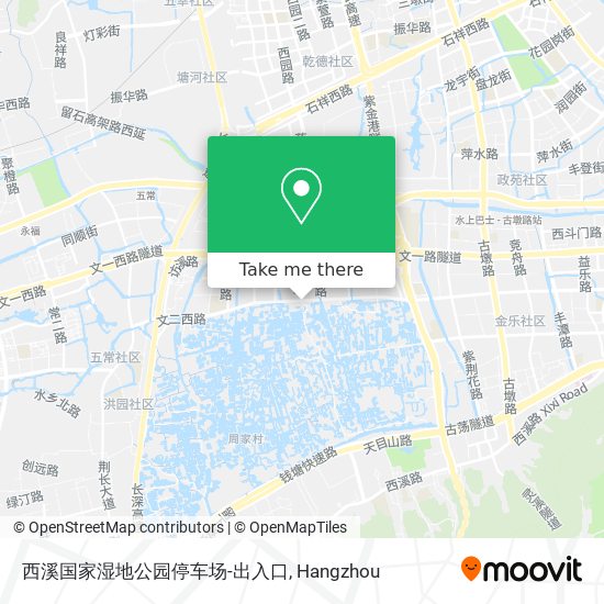 西溪国家湿地公园停车场-出入口 map
