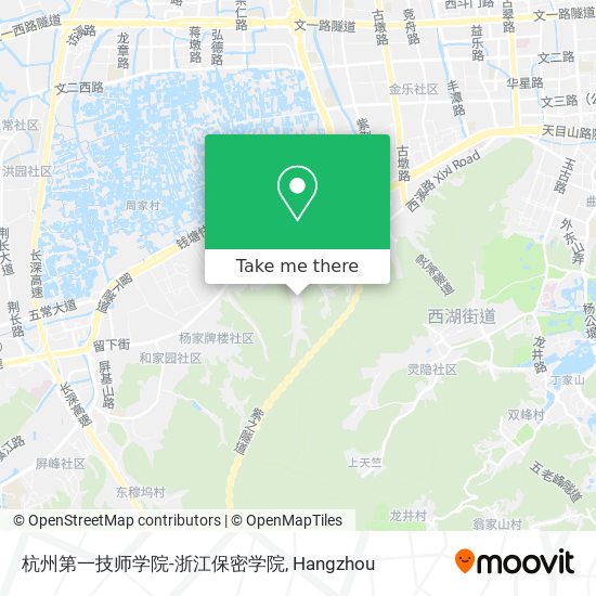 杭州第一技师学院-浙江保密学院 map