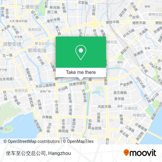 坐车至公交总公司 map