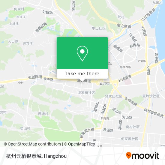 杭州云栖银泰城 map