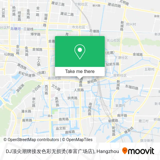 DJ顶尖潮牌接发色彩无损烫(泰富广场店) map