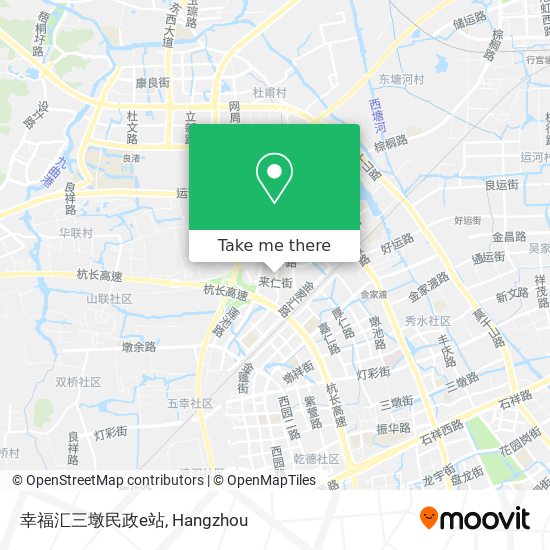 幸福汇三墩民政e站 map
