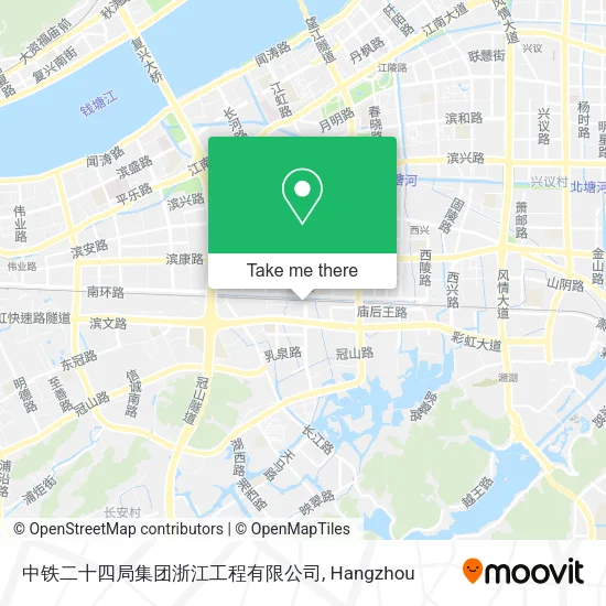 中铁二十四局集团浙江工程有限公司 map