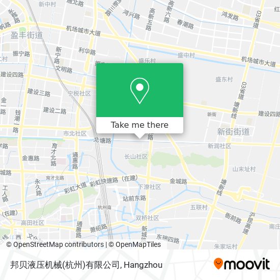 邦贝液压机械(杭州)有限公司 map