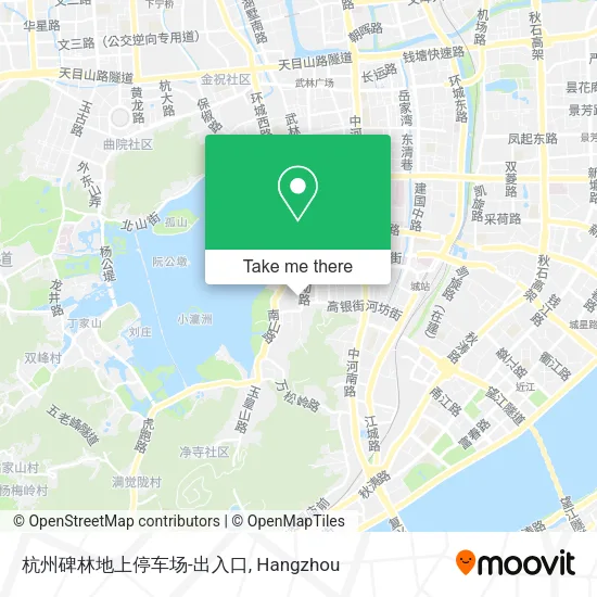 杭州碑林地上停车场-出入口 map