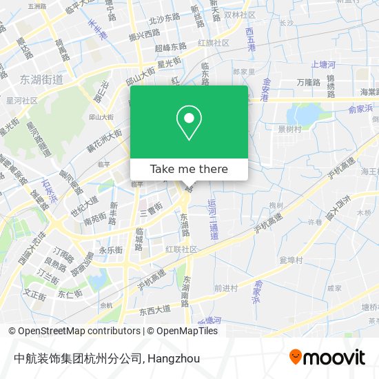 中航装饰集团杭州分公司 map