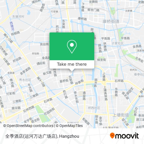 全季酒店(运河万达广场店) map
