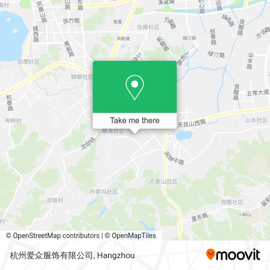 杭州爱众服饰有限公司 map