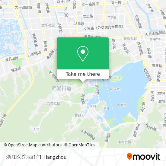 浙江医院-西1门 map
