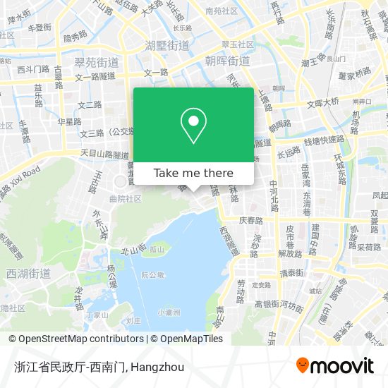 浙江省民政厅-西南门 map