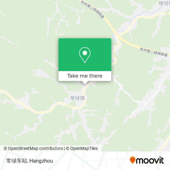 常绿车站 map