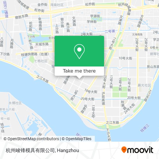 杭州峻锋模具有限公司 map