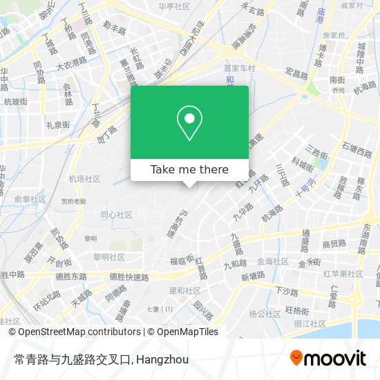 常青路与九盛路交叉口 map