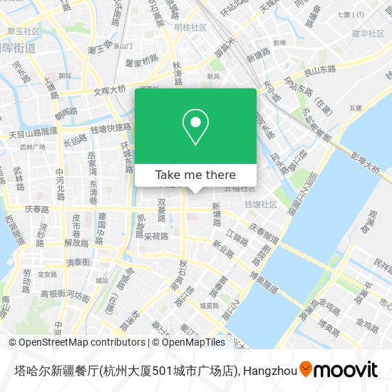 塔哈尔新疆餐厅(杭州大厦501城市广场店) map