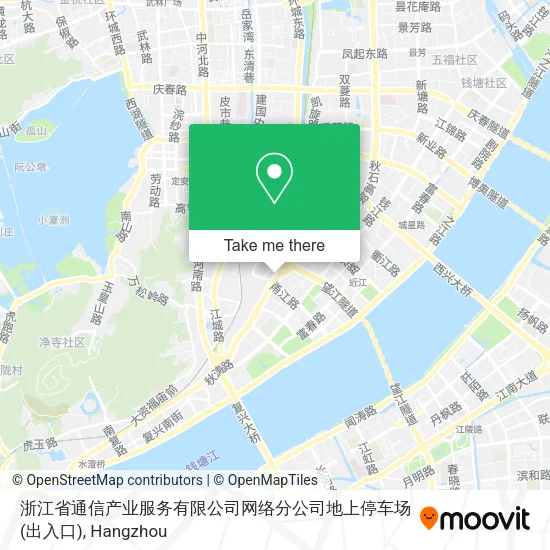 浙江省通信产业服务有限公司网络分公司地上停车场(出入口) map