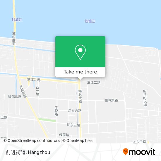 前进街道 map