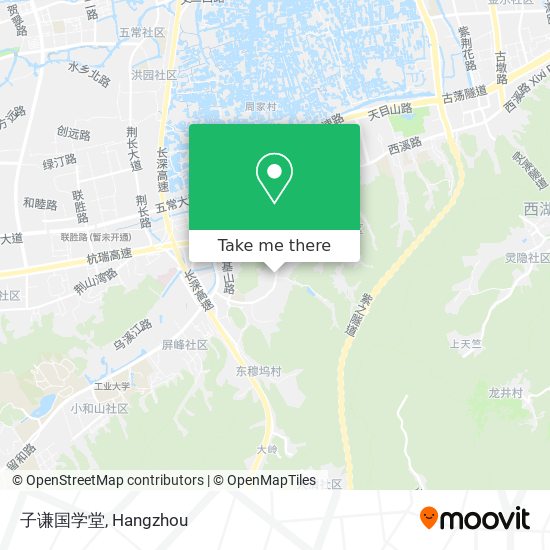 子谦国学堂 map