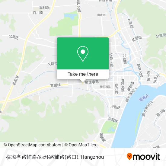 横凉亭路辅路/西环路辅路(路口) map
