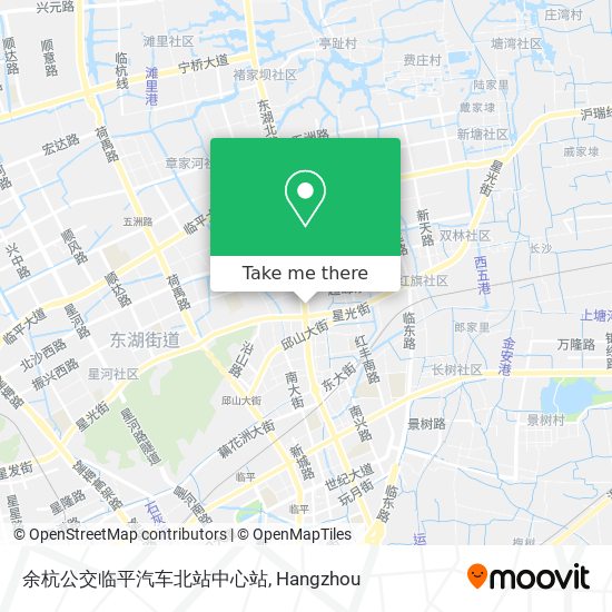 余杭公交临平汽车北站中心站 map