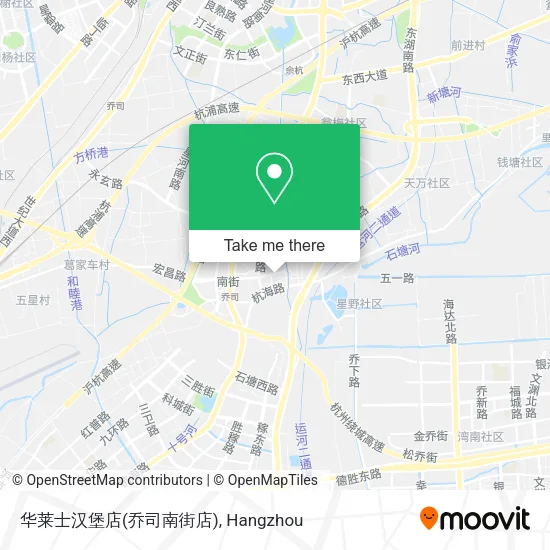 华莱士汉堡店(乔司南街店) map