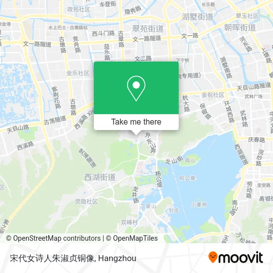 宋代女诗人朱淑贞铜像 map