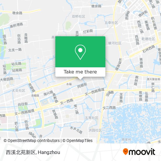 西溪北苑新区 map