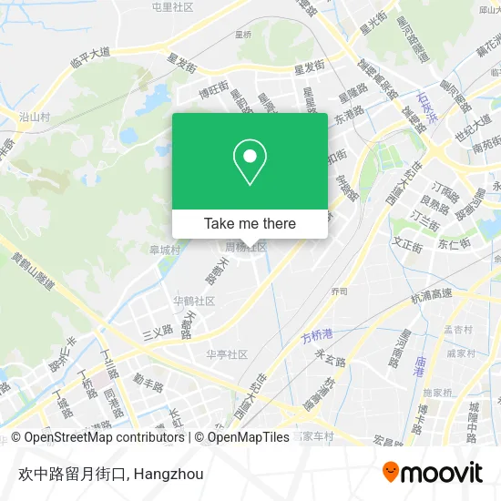 欢中路留月街口 map