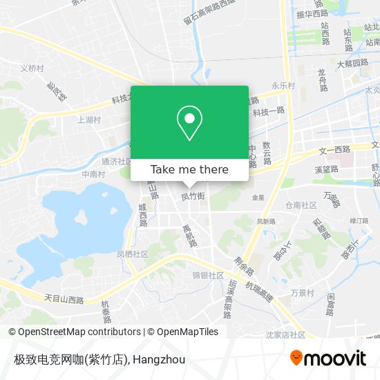 极致电竞网咖(紫竹店) map