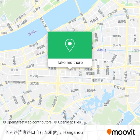 长河路滨康路口自行车租赁点 map
