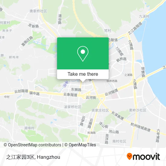 之江家园3区 map