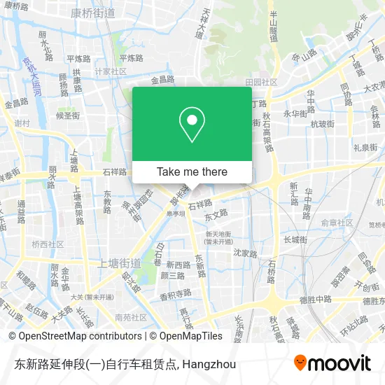 东新路延伸段(一)自行车租赁点 map