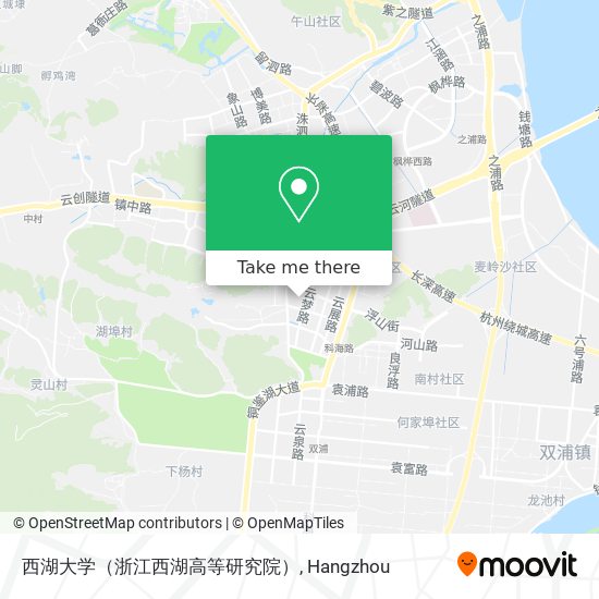 西湖大学（浙江西湖高等研究院） map