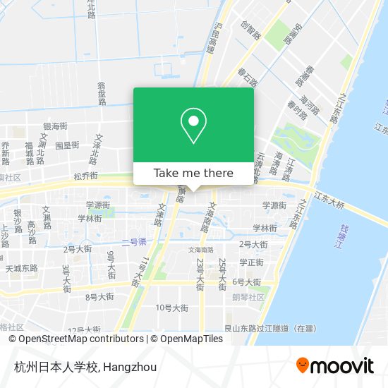 杭州日本人学校 map