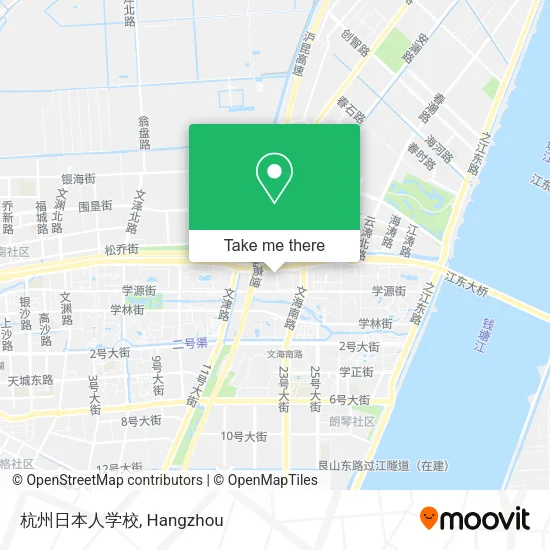 杭州日本人学校 map