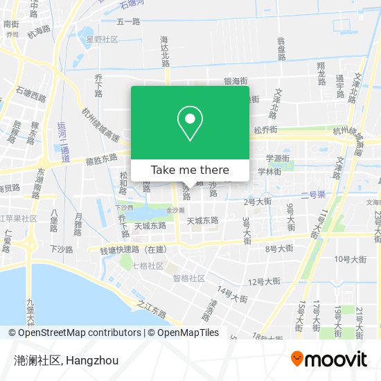 滟澜社区 map