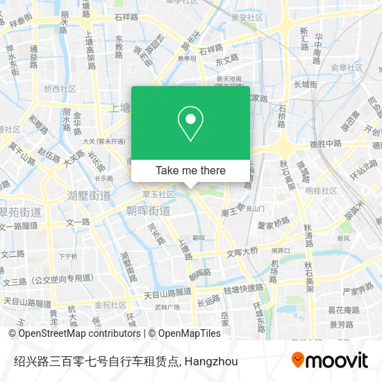 绍兴路三百零七号自行车租赁点 map