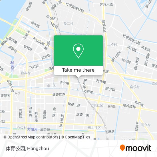体育公园 map