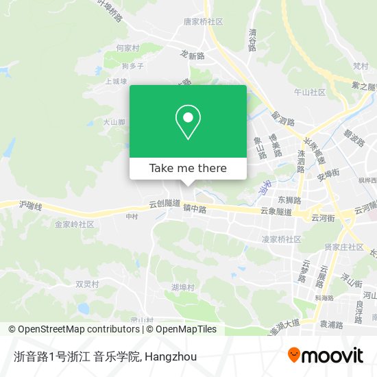 浙音路1号浙江 音乐学院 map