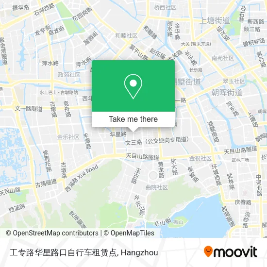 工专路华星路口自行车租赁点 map