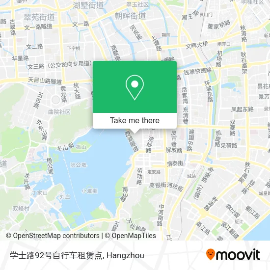 学士路92号自行车租赁点 map