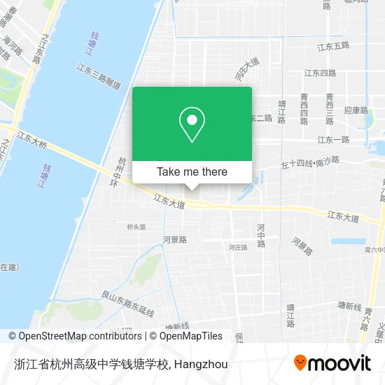 浙江省杭州高级中学钱塘学校 map