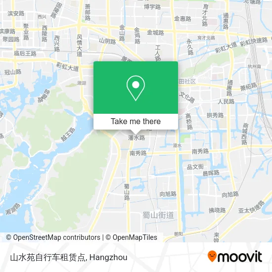 山水苑自行车租赁点 map