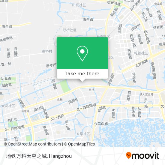 地铁万科天空之城 map