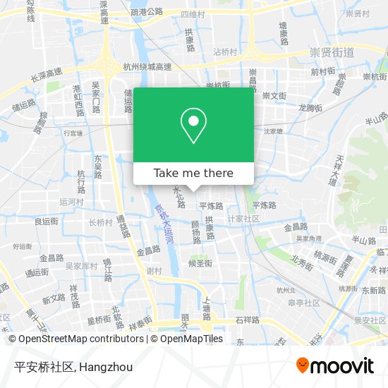 平安桥社区 map