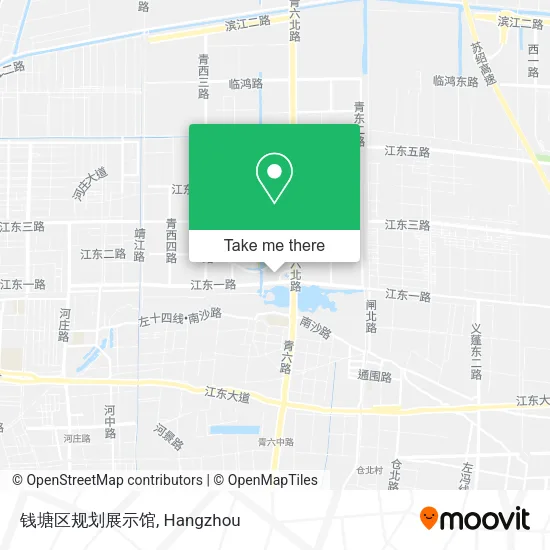 钱塘区规划展示馆 map