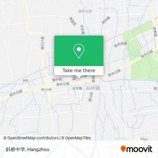 斜桥中学 map