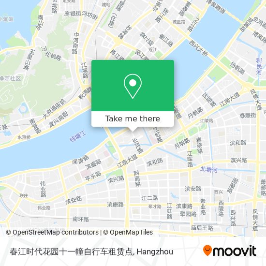 春江时代花园十一幢自行车租赁点 map