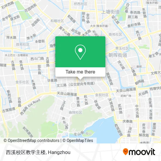 西溪校区教学主楼 map