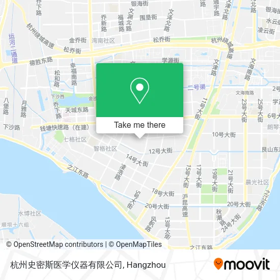杭州史密斯医学仪器有限公司 map