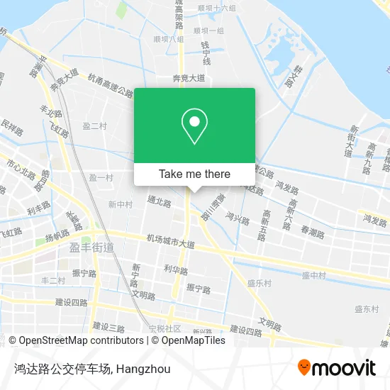 鸿达路公交停车场 map